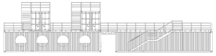 2013年10月15日灯光效果中的集装箱活动室Group8建筑事务所